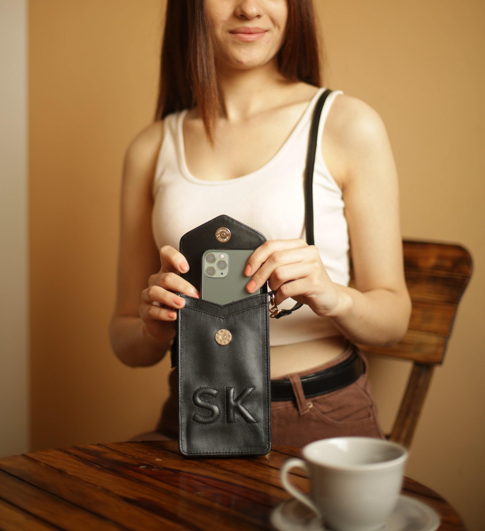 Mila Full Grain Leather Crossbody