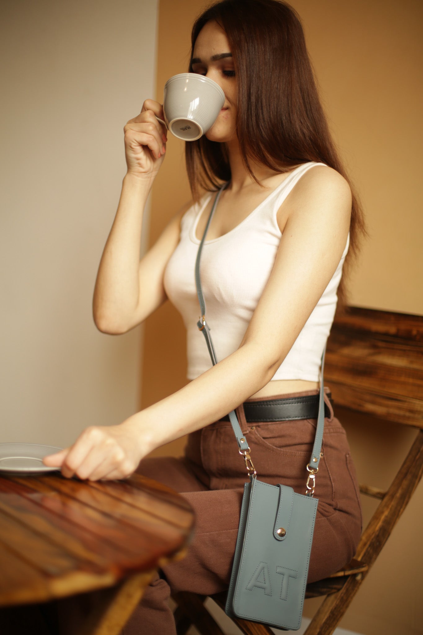 Mila Full Grain Leather Crossbody
