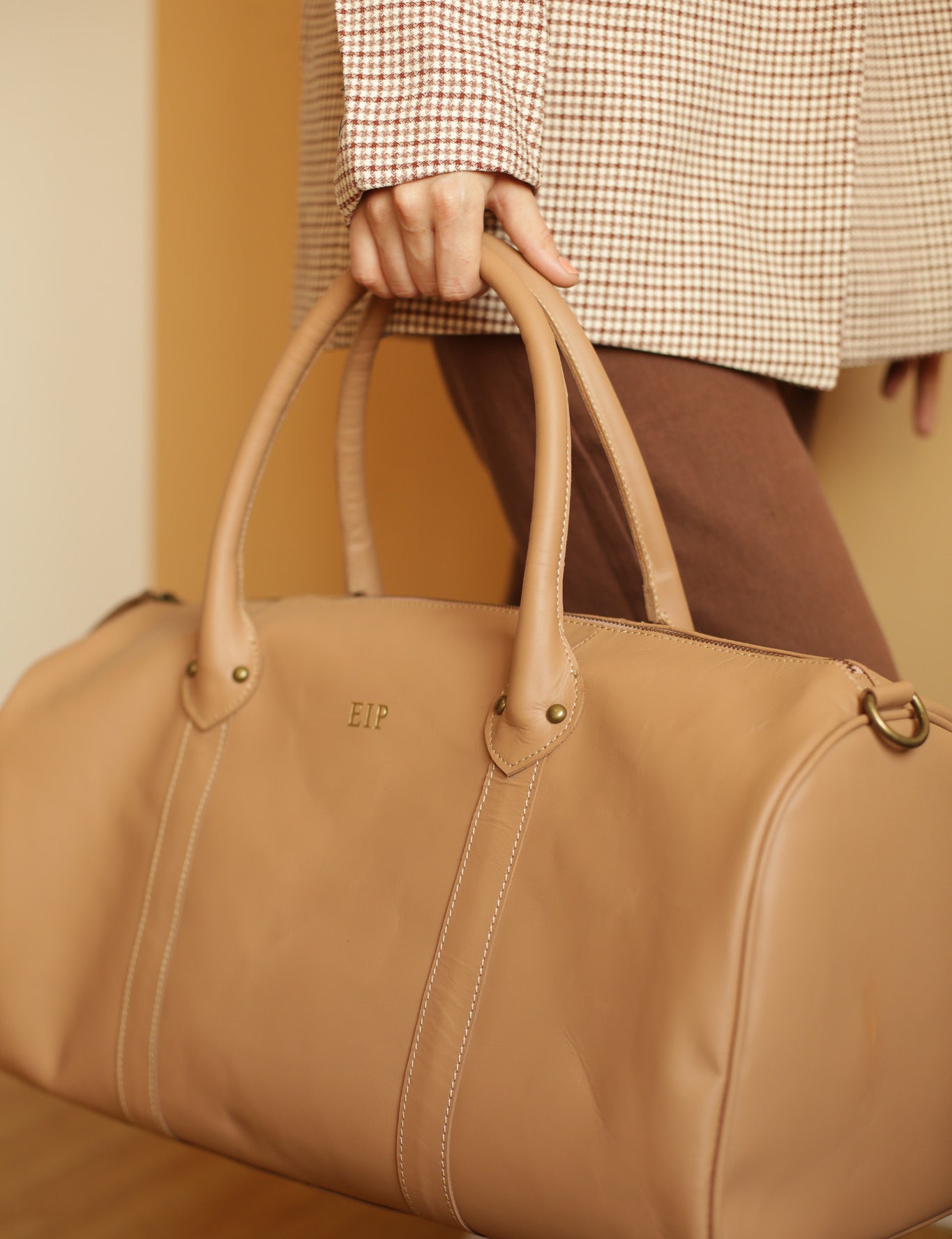 Atlas Full Grain Calf Leather Weekender Bag