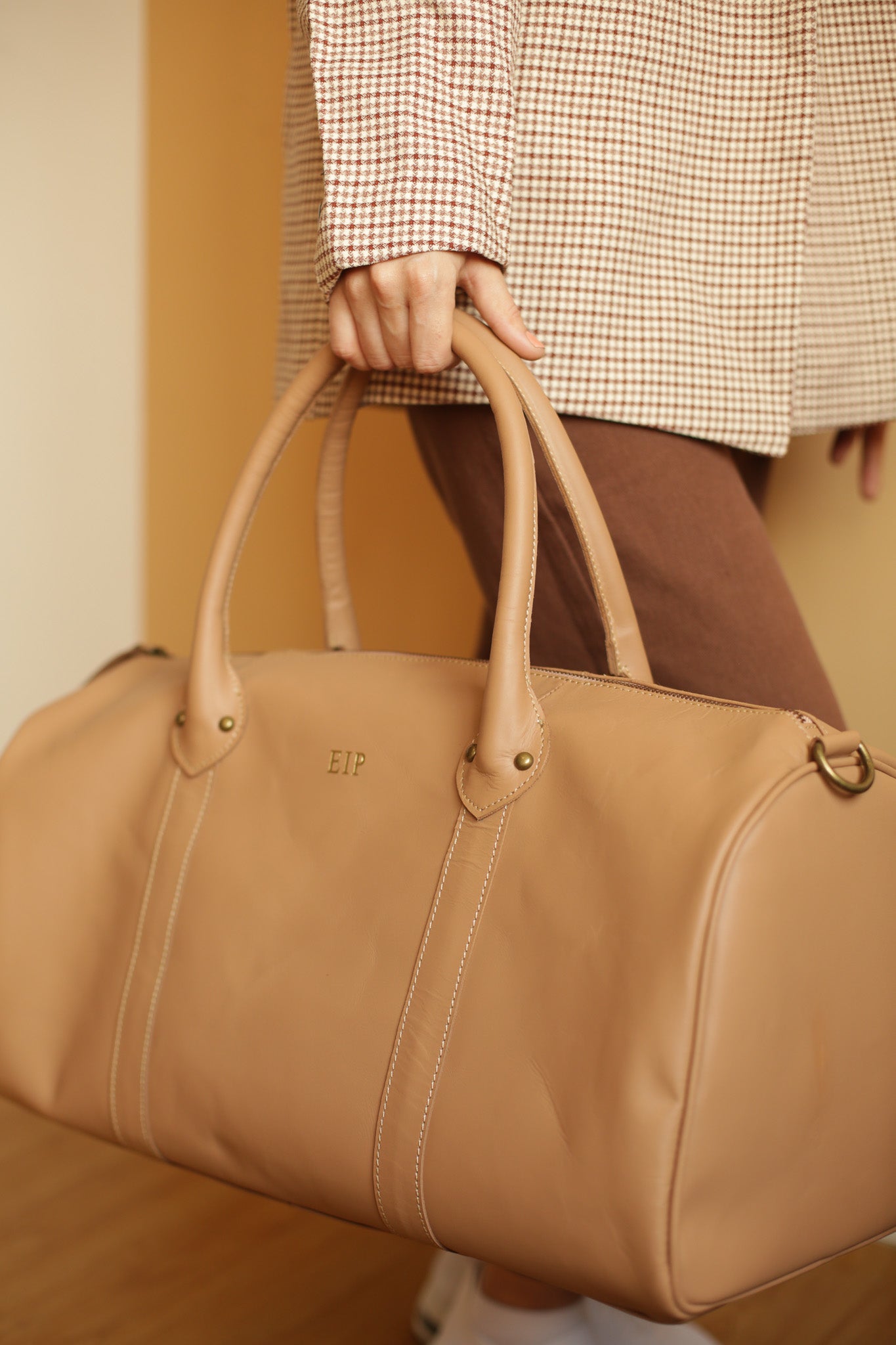 Atlas Full Grain Calf Leather Weekender Bag