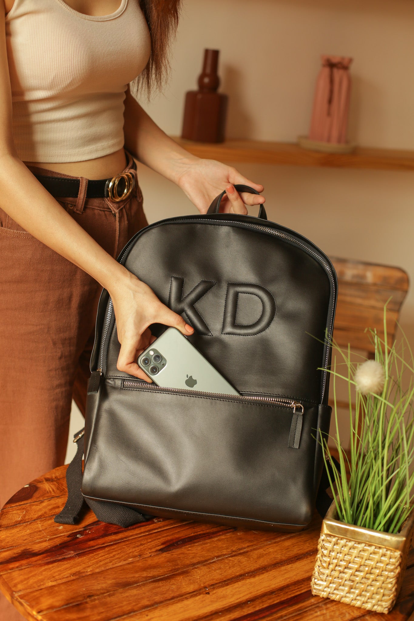 Jamie Full Grain Backpacks