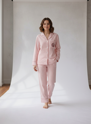 Seersucker Long Sleeve & Pants Pajamas