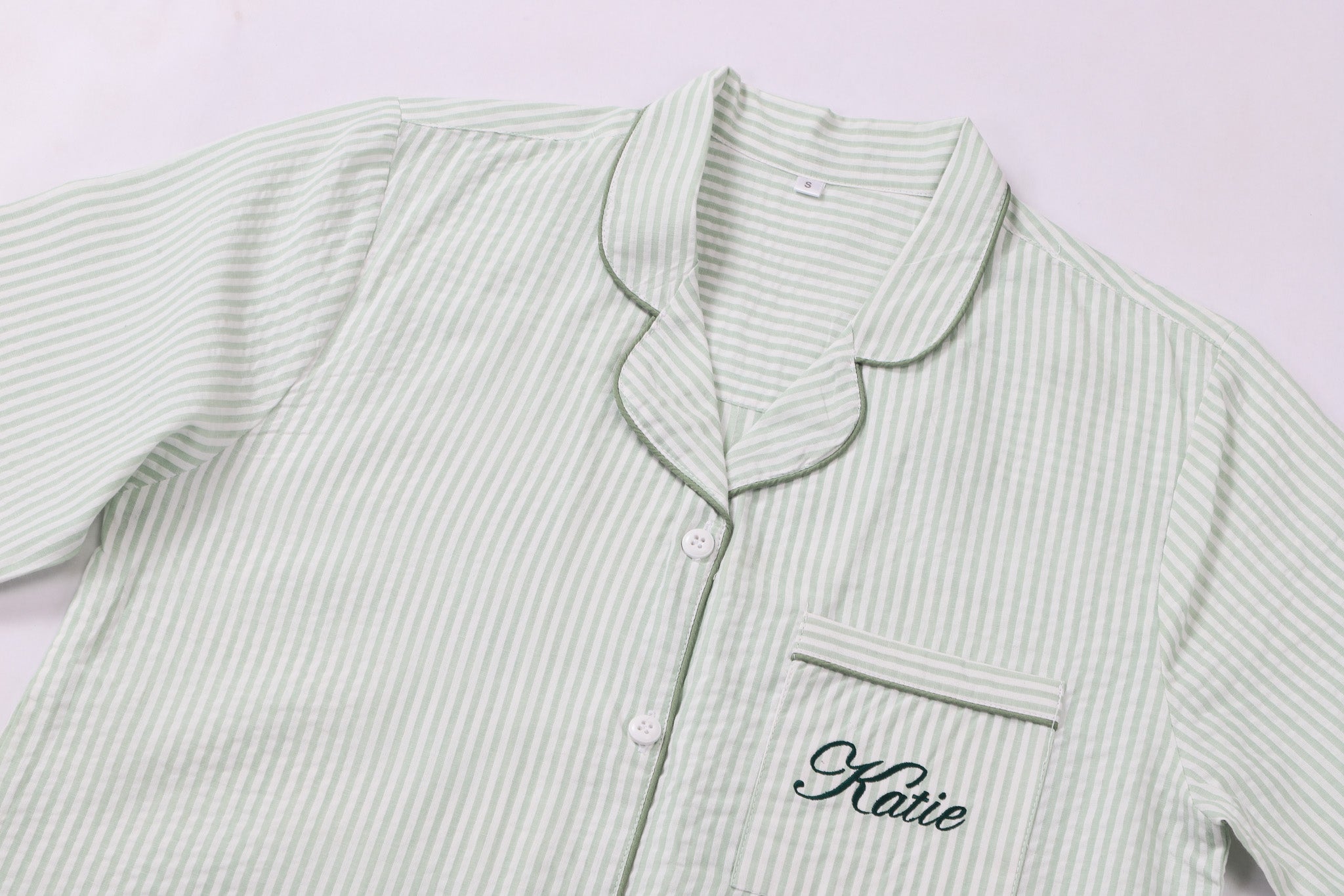 Seersucker Long Sleeve & Pants Pajamas