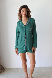 Hunter Green Phoebe Jersey Springster Pajamas