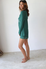 Hunter Green Phoebe Jersey Springster Pajamas