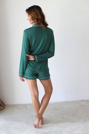 Hunter Green Phoebe Jersey Springster Pajamas