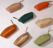 Eden Vegan Pebbled Leather Makeup Bag