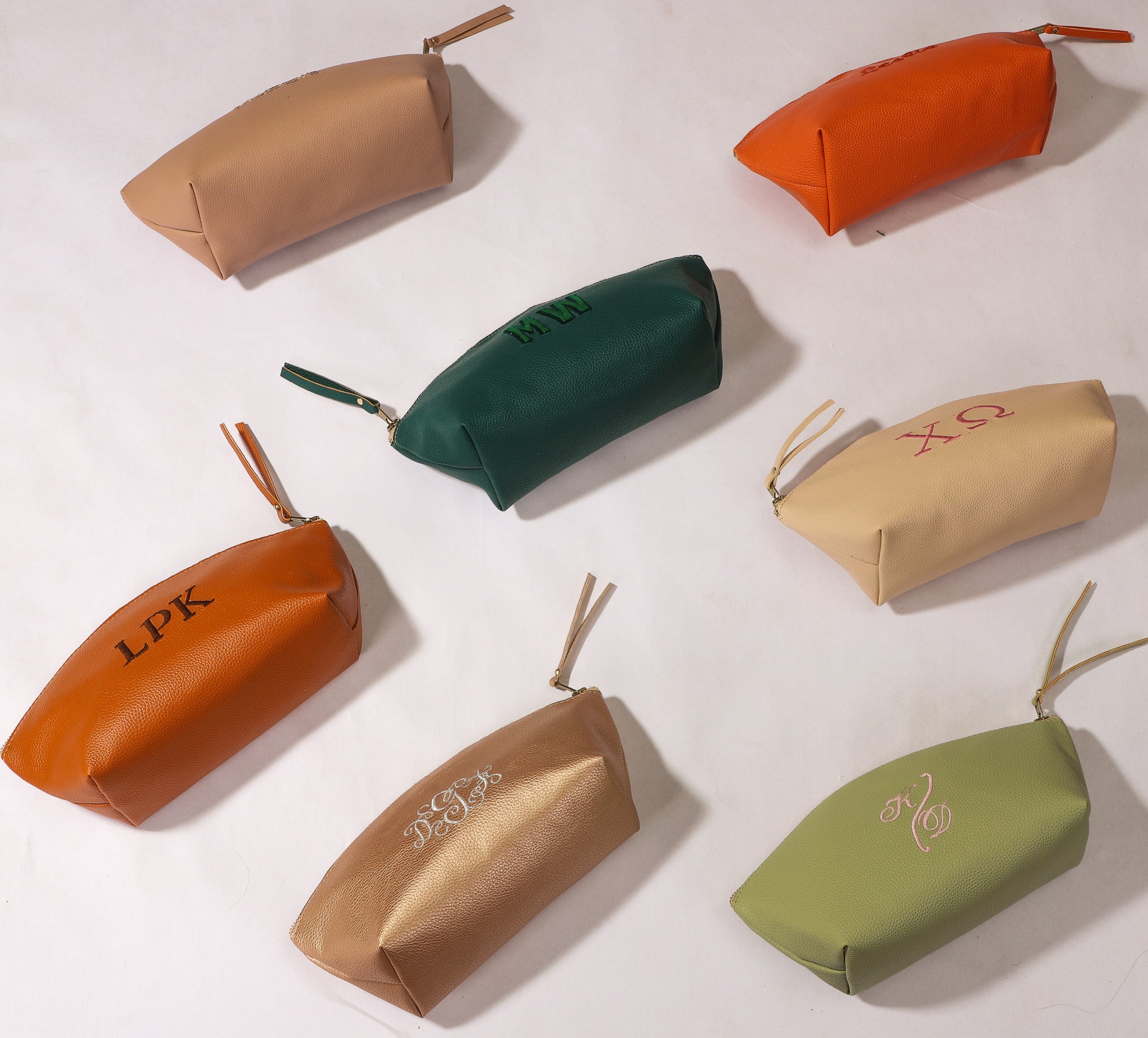 Eden Vegan Pebbled Leather Makeup Bag