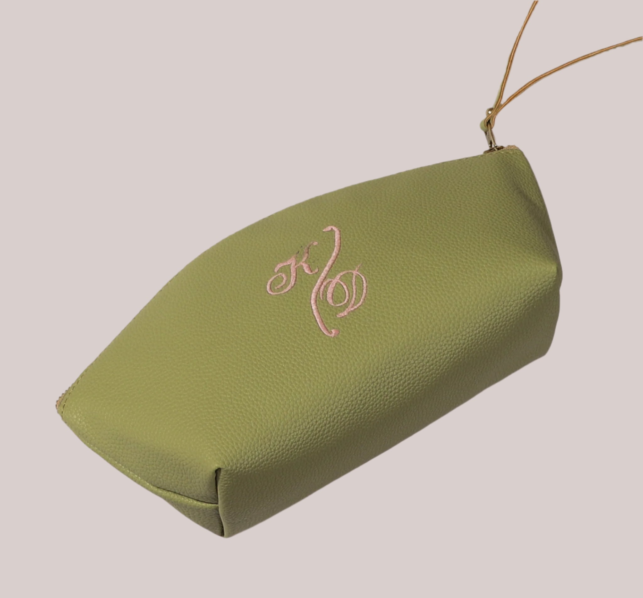 Eden Vegan Pebbled Leather Makeup Bag