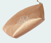 Eden Vegan Pebbled Leather Makeup Bag