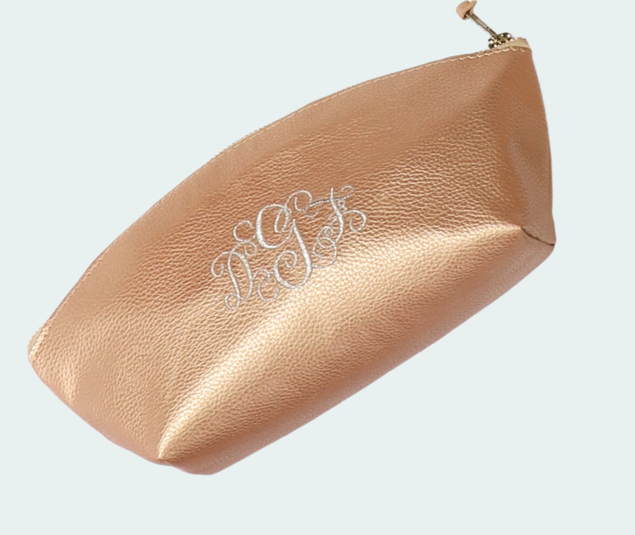Eden Vegan Pebbled Leather Makeup Bag