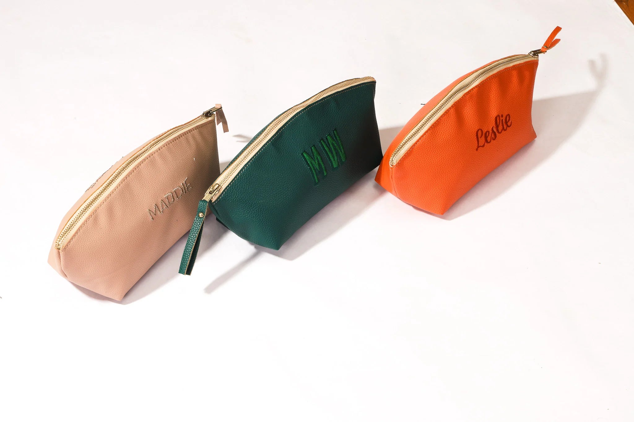 Eden Vegan Pebbled Leather Makeup Bag