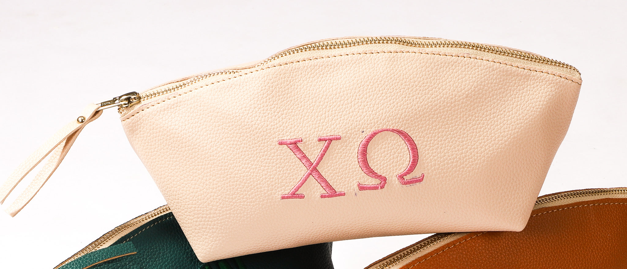 Eden Vegan Pebbled Leather Makeup Bag