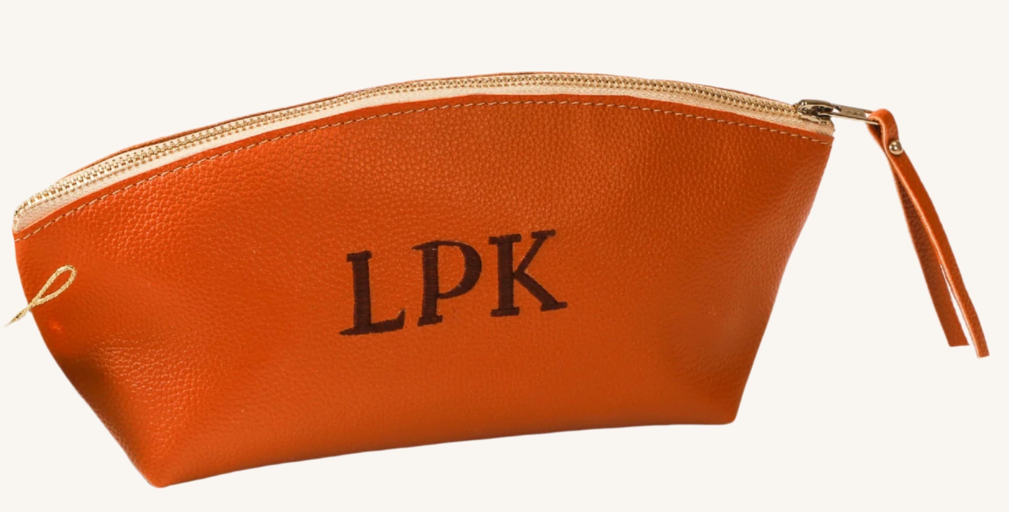 Eden Vegan Pebbled Leather Makeup Bag