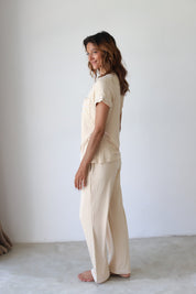 Ecru Phoebe Jersey Midnight Pajamas