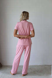 Baby Pink Phoebe Jersey Midnight Pajamas