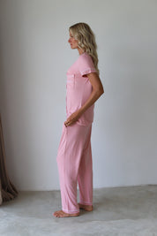 Baby Pink Phoebe Jersey Midnight Pajamas