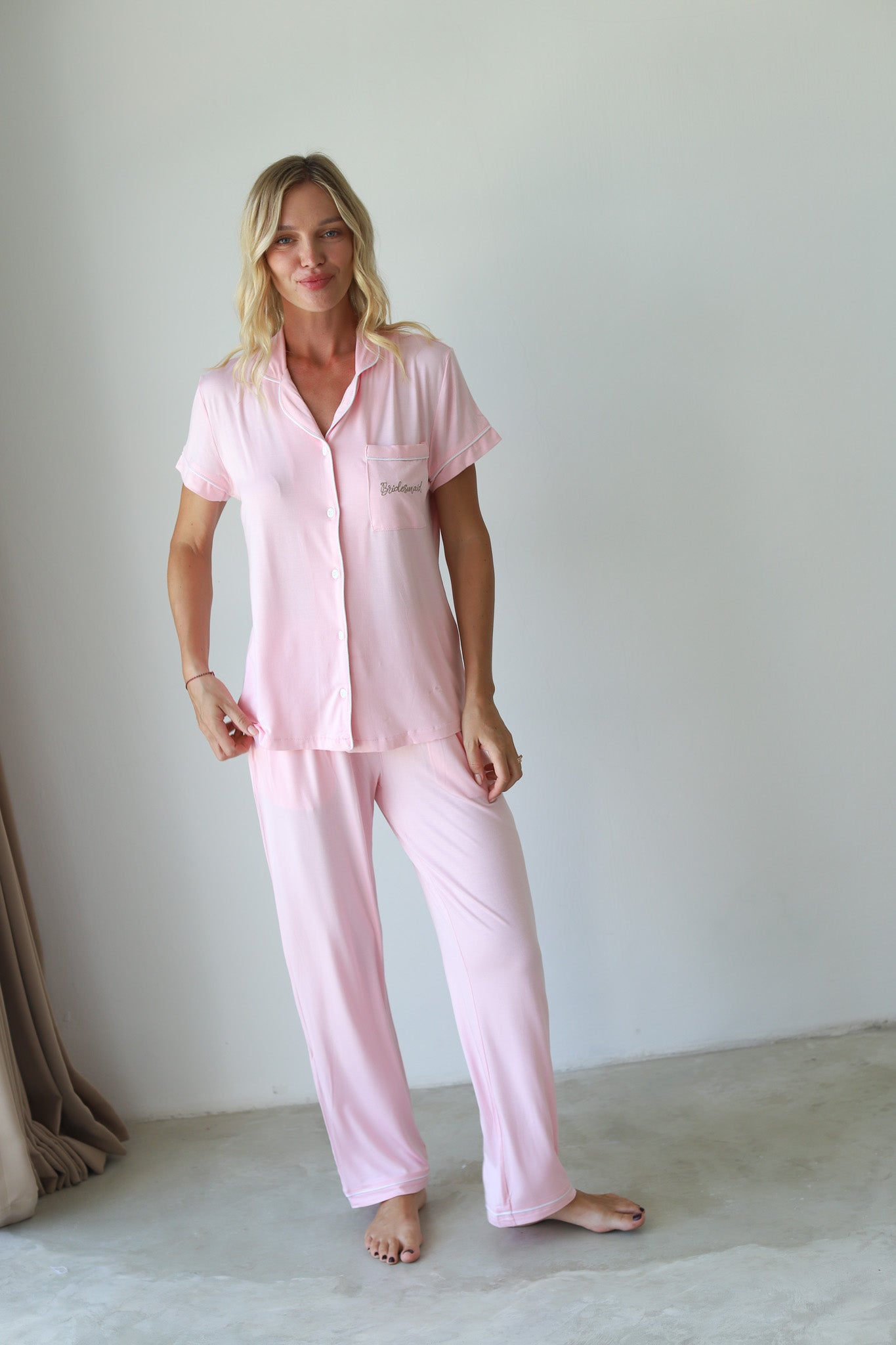 Blush Phoebe Jersey Midnight Pajamas