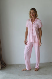 Blush Phoebe Jersey Midnight Pajamas