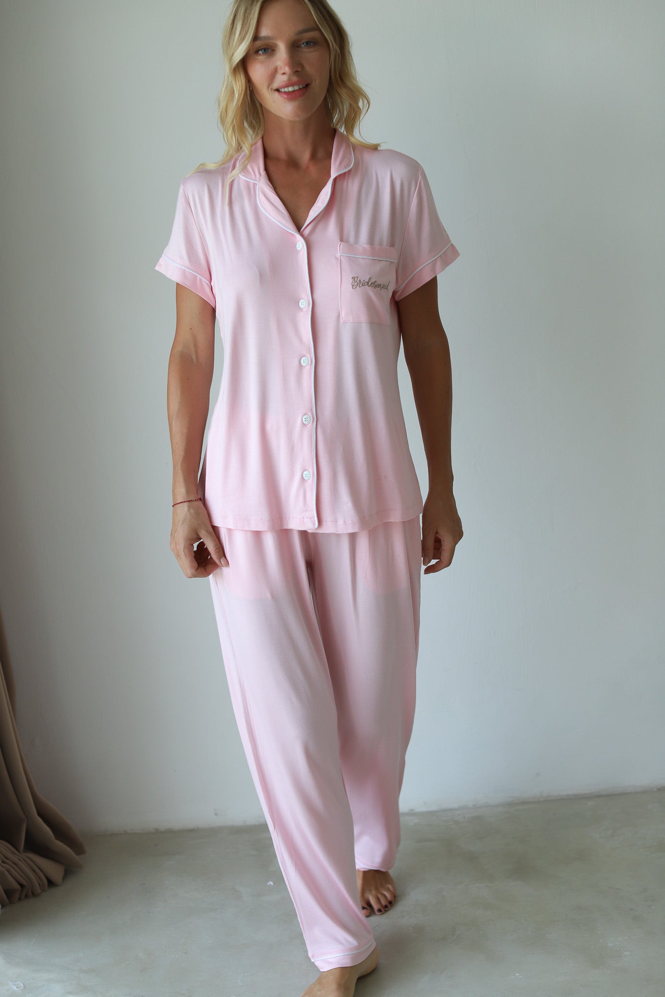 Blush Phoebe Jersey Midnight Pajamas