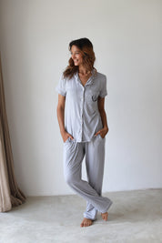 Grey Phoebe Jersey Midnight Pajamas