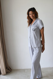 Grey Phoebe Jersey Midnight Pajamas