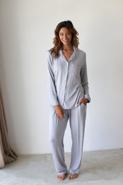 Grey Phoebe Jersey Winterland Pajamas