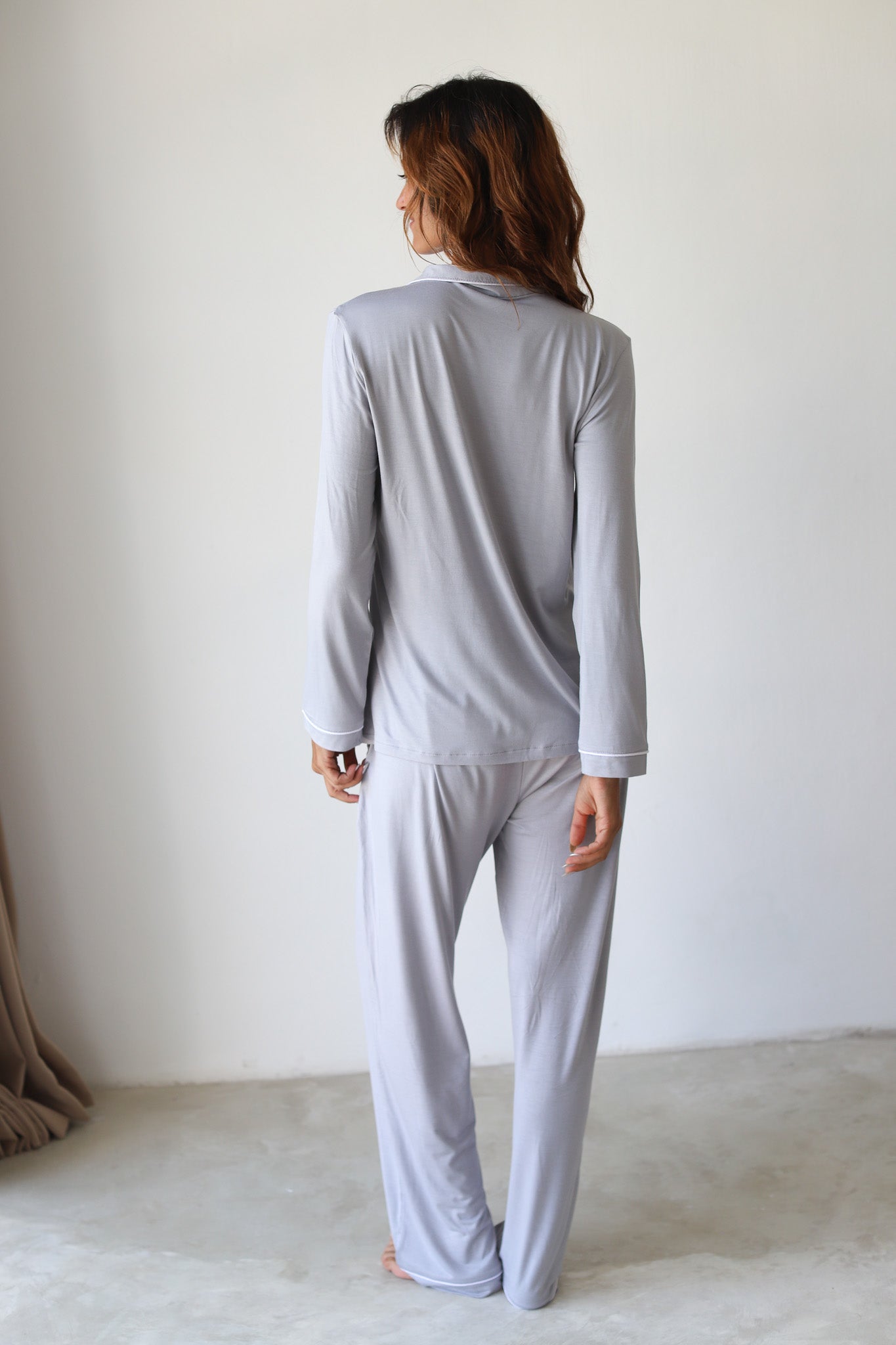 Grey Phoebe Jersey Winterland Pajamas