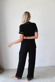 Black Phoebe Jersey Midnight Pajamas