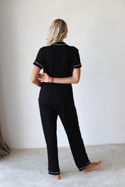 Black Phoebe Jersey Midnight Pajamas