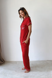 Red Phoebe Jersey Midnight Pajamas