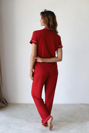 Red Phoebe Jersey Midnight Pajamas