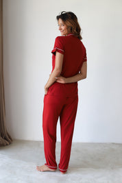 Red Phoebe Jersey Midnight Pajamas