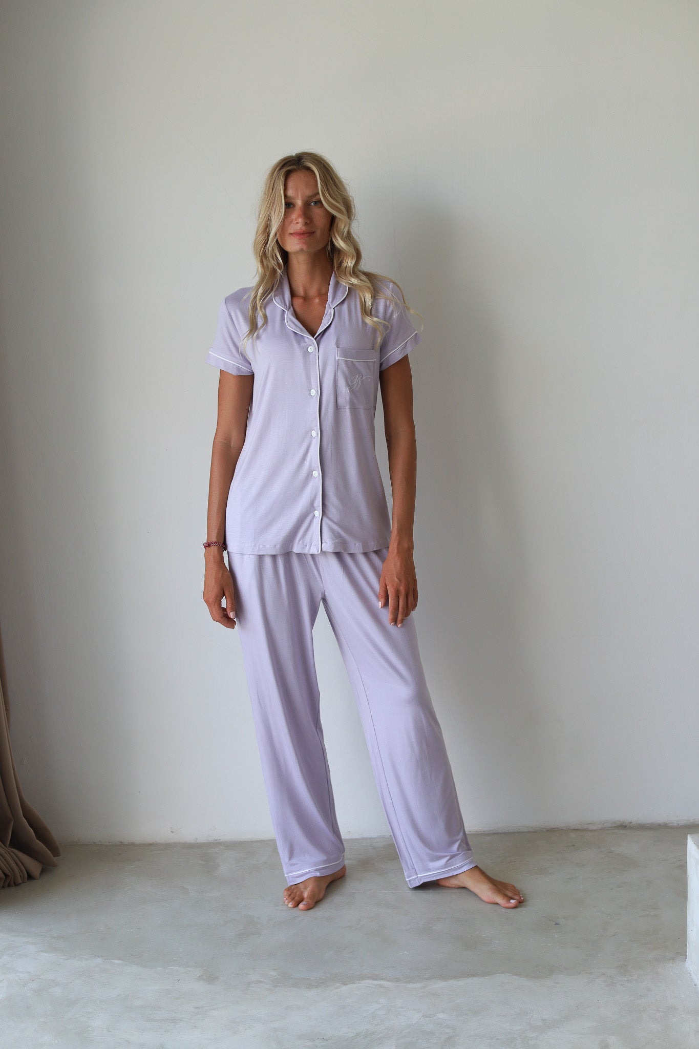 Lavender Phoebe Jersey Midnight Pajamas
