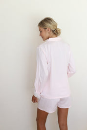 Blush Satin Feather Springster Pajamas