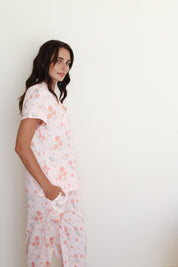 Pink Rose Satin Midnight Pajamas