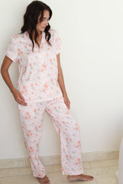 Pink Rose Satin Midnight Pajamas