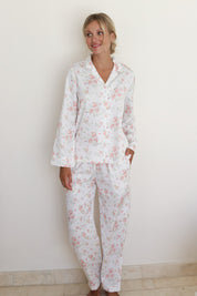 White Rose Satin Winterland Pajamas