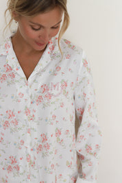 White Rose Satin Winterland Pajamas
