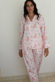 Pink Rose Satin Winterland Pajamas