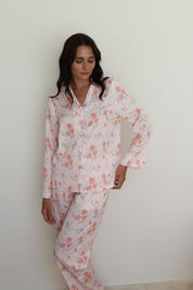 Pink Rose Satin Winterland Pajamas