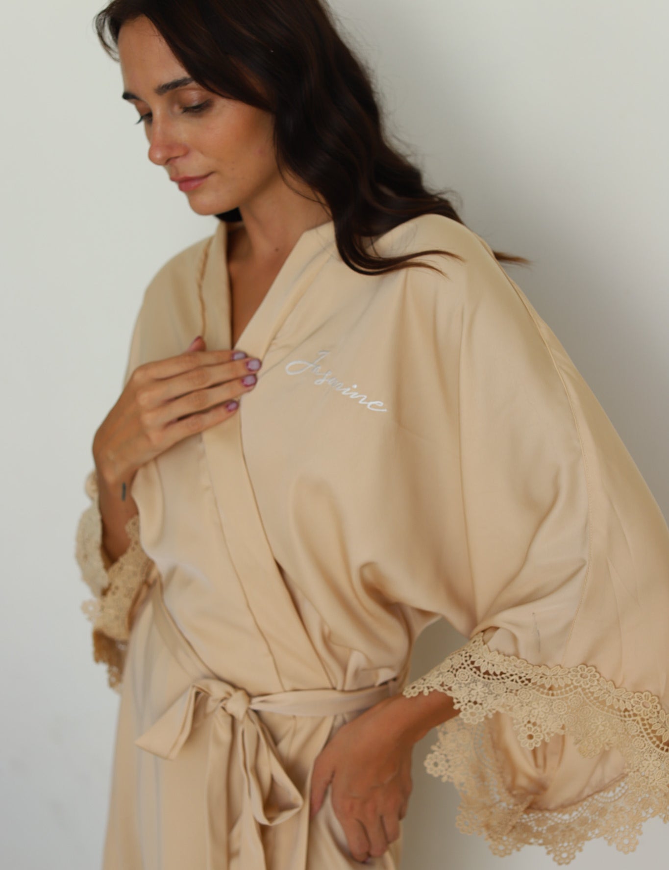 The Lace Whisper Robe