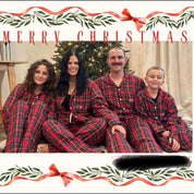 Christmas Flannel Pajamas Family Matching Christmas Pajamas Set Customized Pajamas Personalized Pjs